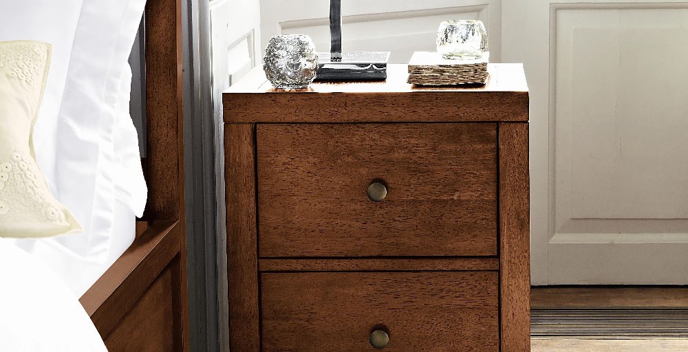 Mala Bedside Feather & Black